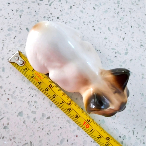 2 Vintage Enesco Siamese Cat Figurines MCM - Picture 9 of 9